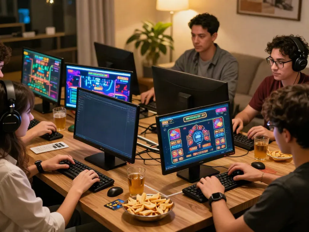 Exciting online gaming experience with players engaged in betting at du88.